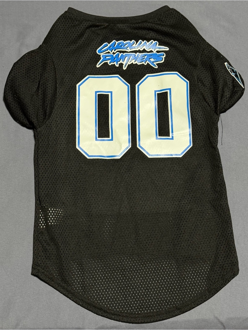 Carolina Panthers Pet Jersey Size Large